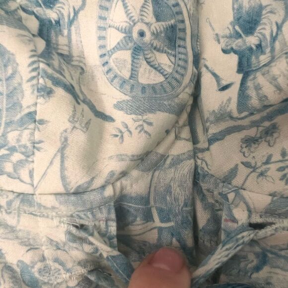 Selkie x Anthropologie The Renaissance Gown In Blue Toile Print - Picture 13 of 14